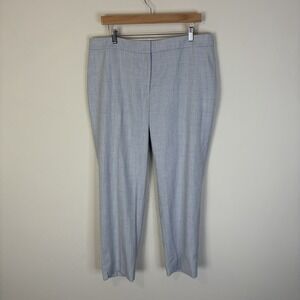Talbots‎ Women's Straight Ankle Trouser Dress Pants Light Blue White Size 16W